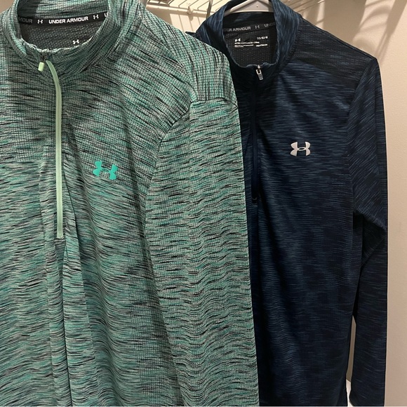 Package Deal two under armor pull overs moisture wicking 1/4 zip up. UNDERARMOR - Picture 2 of 5